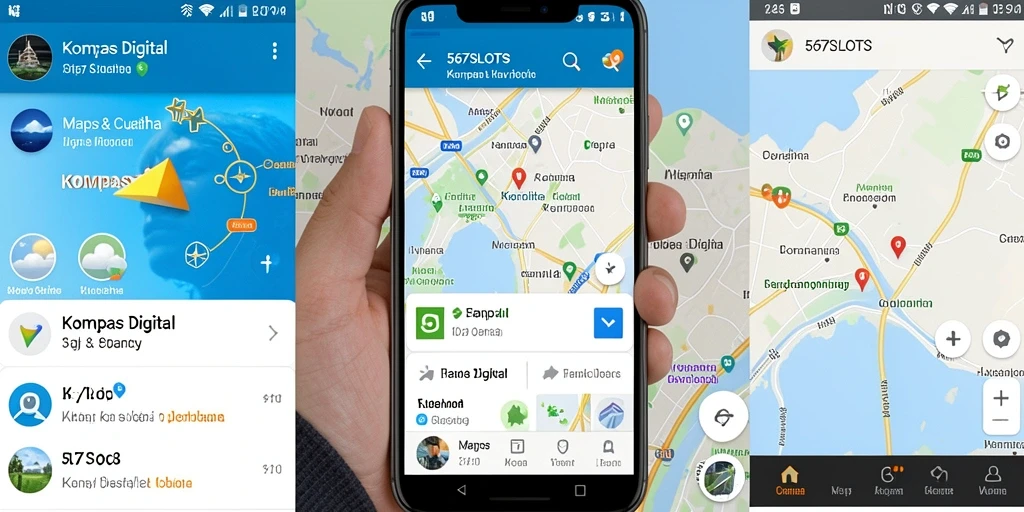 Antarmuka kompas digital 567SLOTS yang intuitif dan informatif.