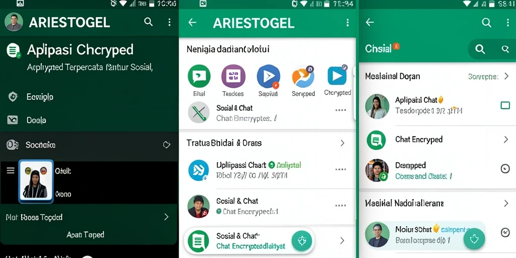 Antarmuka aplikasi ARIESTOGEL yang ramah pengguna dan aman.