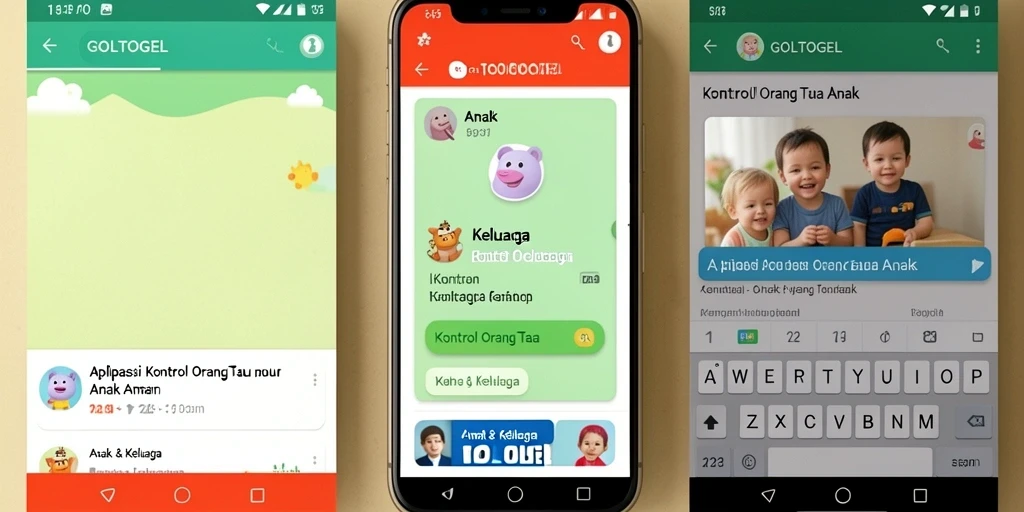 Antarmuka GOLTOGEL yang ramah orang tua dan mudah dinavigasi.