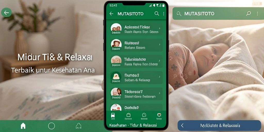 Antarmuka yang menenangkan dan ramah pengguna untuk tidur lebih baik.