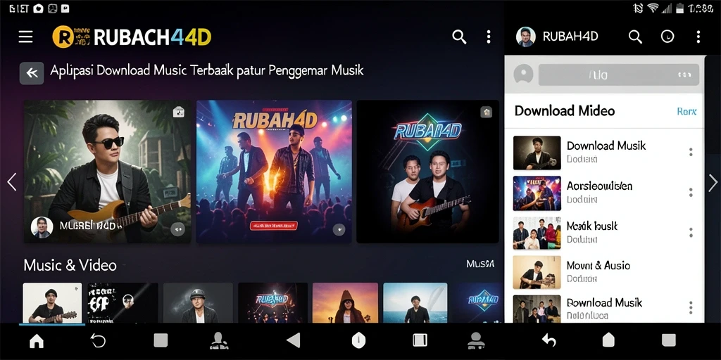 Antarmuka RUBAH4D yang intuitif untuk Download Musik.