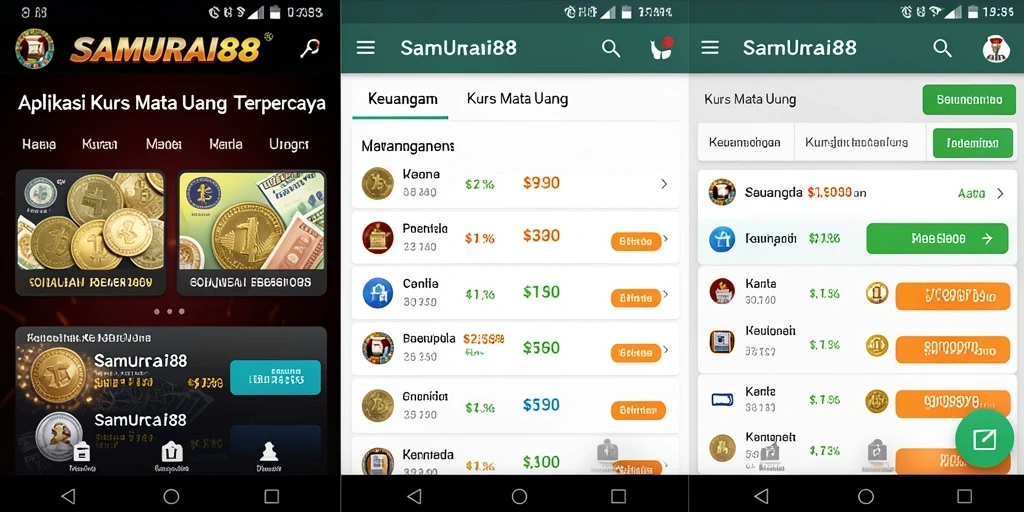 Tampilan antarmuka SAMURAI88 yang sederhana dan informatif.