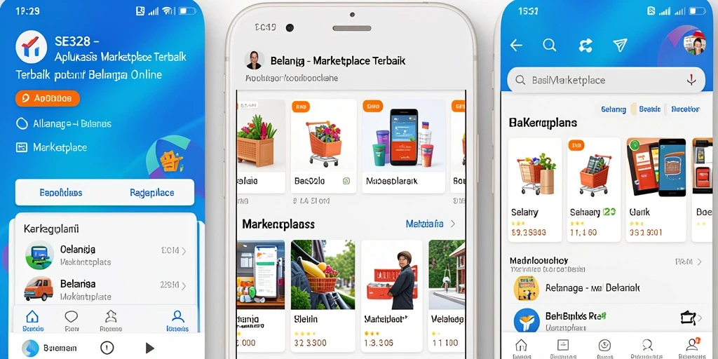 Antarmuka SE328 yang user-friendly dan mudah dinavigasi untuk belanja online.